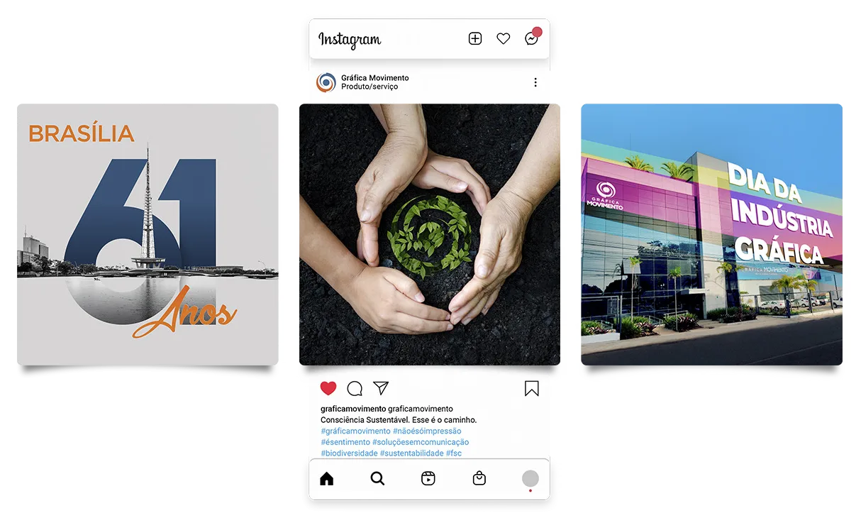 Gráfica Movimento - Trabalho de Design Creative, Design Institutional por Joelton Souza